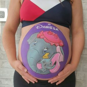belly painting embarazada barcelona raquelpintabarrigas.com 4