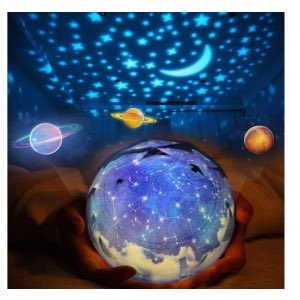 Lámpara Proyector Estrellas y Océano para bebe 360º »